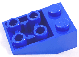 Slope, Inverted 33 3 x 2 with Flat Bottom Pin and Connections between Studs