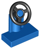 Vehicle, Steering Stand 1 x 2 with Black Steering Wheel