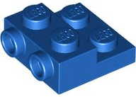 Plate, Modified 2 x 2 x 2/3 with 2 Studs on Side - Hollow Bottom Tube