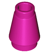 Cone 1 x 1 with Top Groove