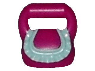 Friends Accessories Purse / Bag Round with Light Aqua Ruffle Pattern