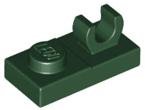 Plate, Modified 1 x 2 with Open O Clip on Top