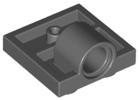 Plate, Modified 2 x 2 with Pin Hole - Full Cross Support Underneath