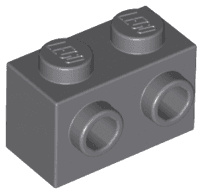 Brick, Modified 1 x 2 with Studs on 1 Side