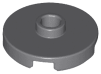 Tile, Round 2 x 2 with Open Stud