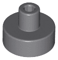 Tile, Round 1 x 1 with Bar and Small Pin Hole