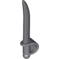 Minifigure, Weapon Sword, Cutlass / Saber with Small Hilt