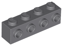 Brick, Modified 1 x 4 with Studs on Side