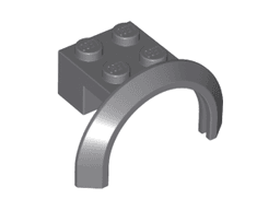 Vehicle, Mudguard 4 x 2 1/2 x 1 2/3 with Arch Round