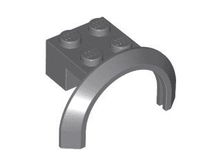 Vehicle, Mudguard 4 x 2 1/2 x 1 2/3 with Arch Round