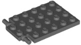 Plate, Modified 4 x 6 with Trap Door Hinge (Long Pins)