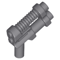 Minifigure, Weapon Gun, Two Barrel Pistol - 10-Rib Top Barrel