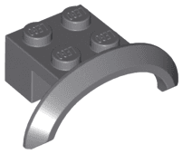 Vehicle, Mudguard 4 x 2 1/2 x 1 with Arch Round