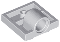 Plate, Modified 2 x 2 with Pin Hole - Full Cross Support Underneath