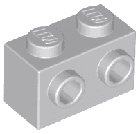 Brick, Modified 1 x 2 with Studs on 1 Side