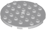 Plate, Round 6 x 6 with Hole