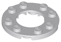 Plate, Round 4 x 4 with 2 x 2 Round Open Center
