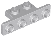 Bracket 1 x 2 - 1 x 4 with Rounded Corners
