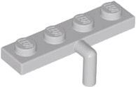 Plate, Modified 1 x 4 with Bar Arm Down