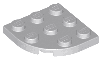 Plate, Round Corner 3 x 3