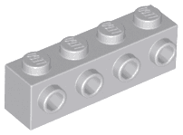 Brick, Modified 1 x 4 with Studs on Side