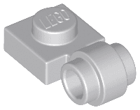 Plate, Modified 1 x 1 with Light Attachment - Thick Ring
