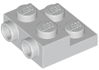 Plate, Modified 2 x 2 x 2/3 with 2 Studs on Side - Hollow Bottom Tube