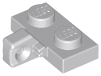 Hinge Plate 1 x 2 Locking with 1 Finger on Side without Bottom Groove