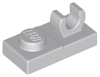 Plate, Modified 1 x 2 with Open O Clip on Top