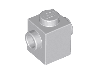 Brick, Modified 1 x 1 with Studs on 2 Sides, Opposite
