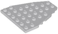 Wedge, Plate 7 x 6 with Stud Notches (Boat Bow Plate)