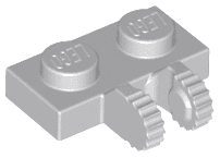 Hinge Plate 1 x 2 Locking with 2 Fingers on Side