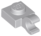 Plate, Modified 1 x 1 with Open O Clip (Horizontal Grip)