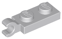 Plate, Modified 1 x 2 with Clip on End (Horizontal Grip)