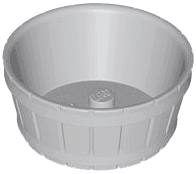 Container, Barrel Half Large with Axle Hole