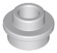 Plate, Round 1 x 1 with Open Stud