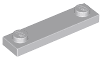 Plate, Modified 1 x 4 with 2 Studs without Groove