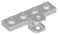 Plate, Modified 1 x 4 with Tow Ball Socket, Flattened with Holes