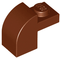 Slope, Curved 2 x 1 x 1 1/3 with Recessed Stud