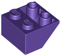 Slope, Inverted 45 2 x 2 with Flat Bottom Pin