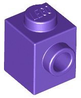 Brick, Modified 1 x 1 with Stud on Side