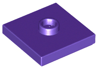 Plate, Modified 2 x 2 with Groove and 1 Stud in Center (Jumper)