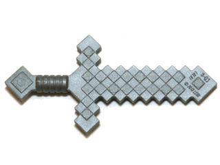 Minifigure, Weapon Sword Pixelated (Minecraft)